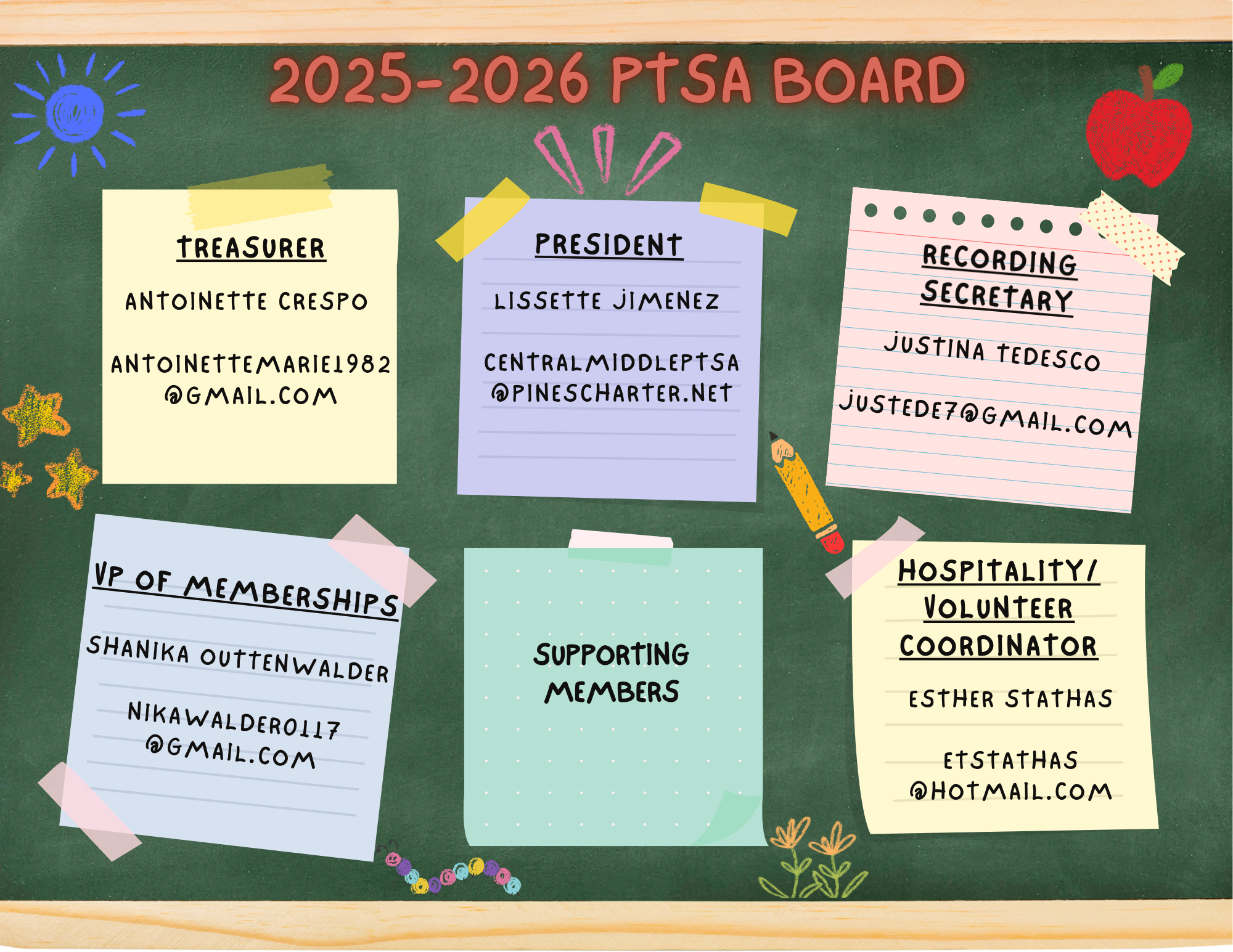 25-26 PTSA Board Members